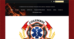 Desktop Screenshot of columbusfirerescue.com