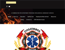 Tablet Screenshot of columbusfirerescue.com